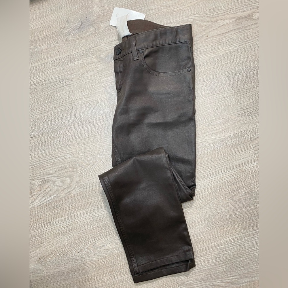 Gucci matte leather pants